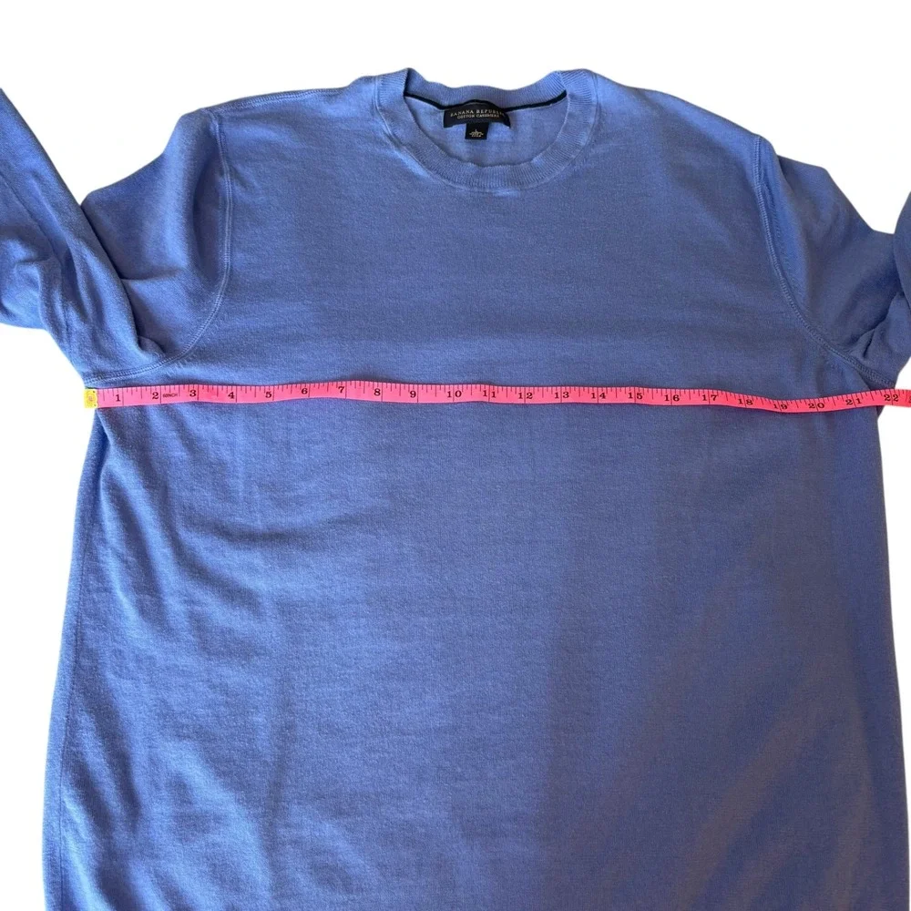Banana Republic Cotton Cashmere Crew Neck Sweater Mens‎ Light Blue Size L